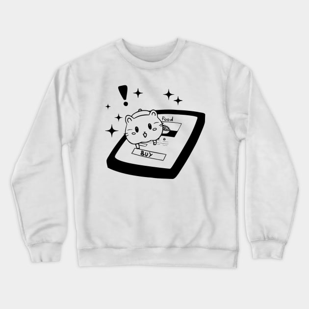 Hamster Crewneck Sweatshirt by Nimmersatt